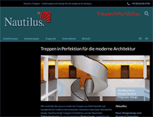 Tablet Screenshot of nautilus-treppen.de